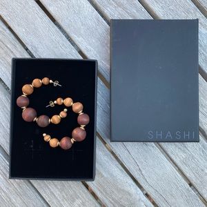 Shashi Rio Gold Plated Hoops